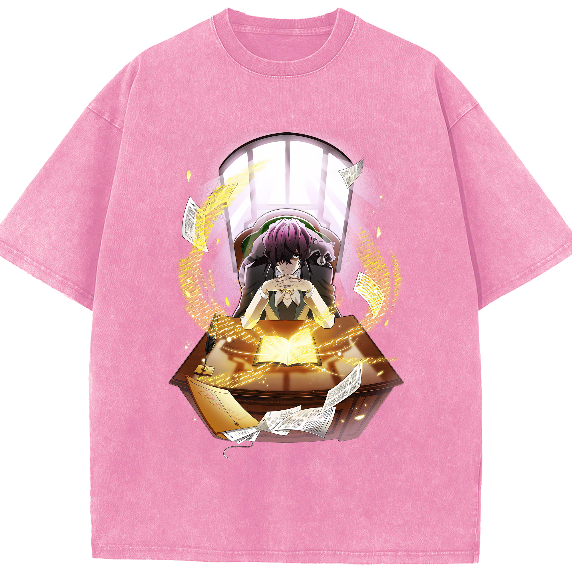 （画像用） 文豪ストレイドッグス Bungo Stray Dogs 綿100% ヴィンテージ風 半袖Tシャツ（フロントプリント）